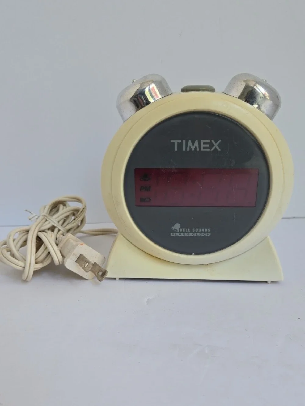 Vtg Sunbeam Electric Alarm Clock Lighted Dial And Timex Bell Sounds T127 White